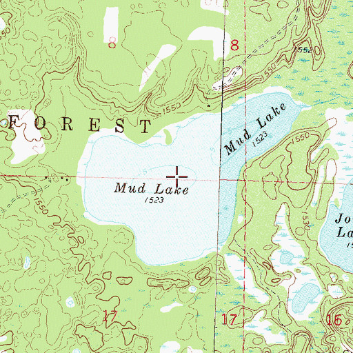 Topographic Map of Mud Lake, MN