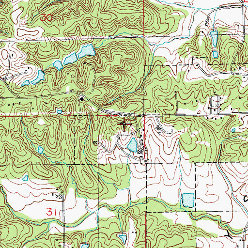 Topographic Map of Crowley Ridge Junior College, AR