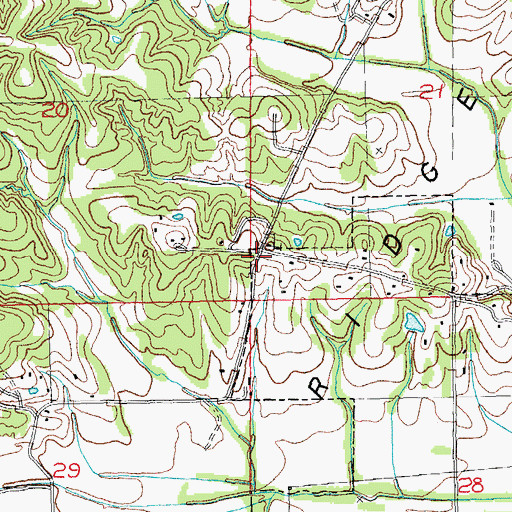Topographic Map of Fairview, AR