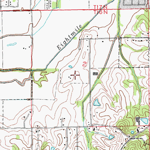 Topographic Map of Francis Bland Park, AR