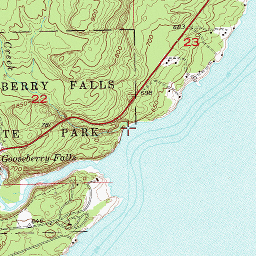 Topographic Map of Nelsens Creek, MN