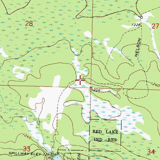 Topographic Map of Nelson Trail, MN