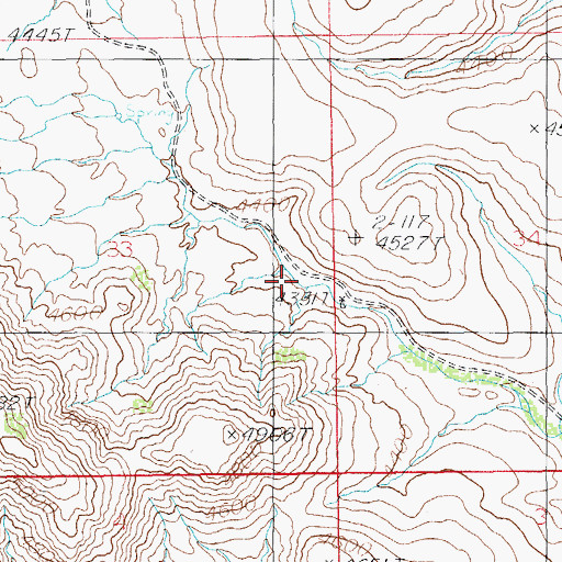 Topographic Map of Johnson Windmill, AZ