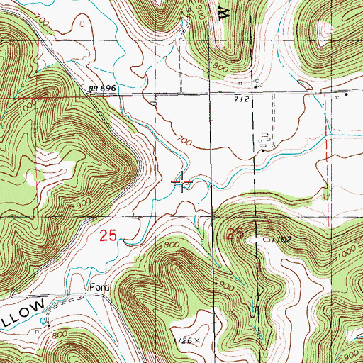 Topographic Map of New Yorker Hollow, MN
