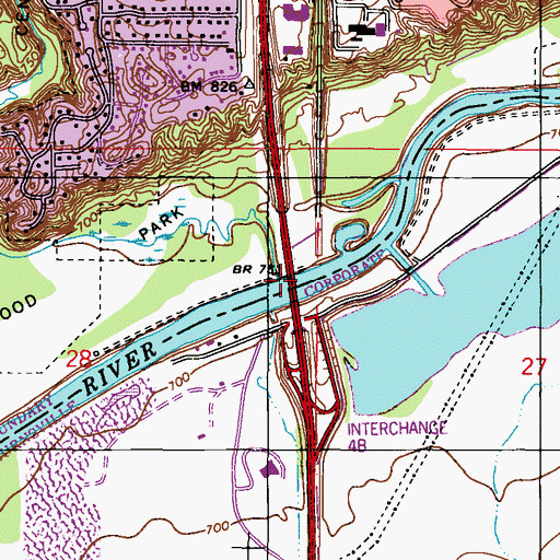 Topographic Map of Ninemile Creek, MN