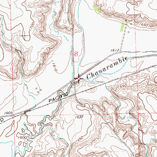 Topographic Map of North Branch Chanarambie Creek, MN
