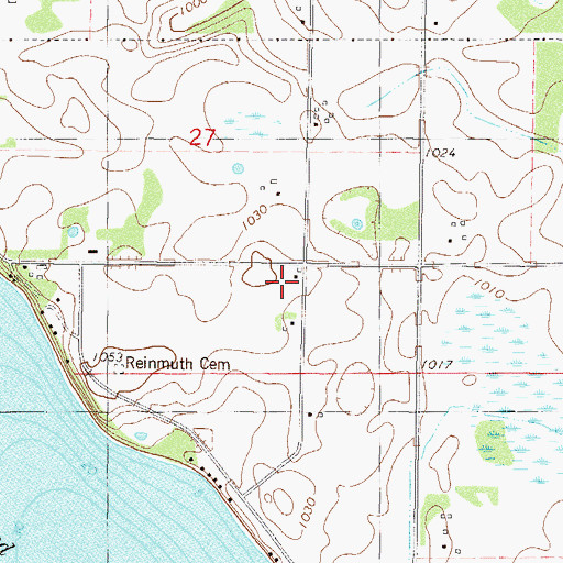 Topographic Map of North Howard School, MN