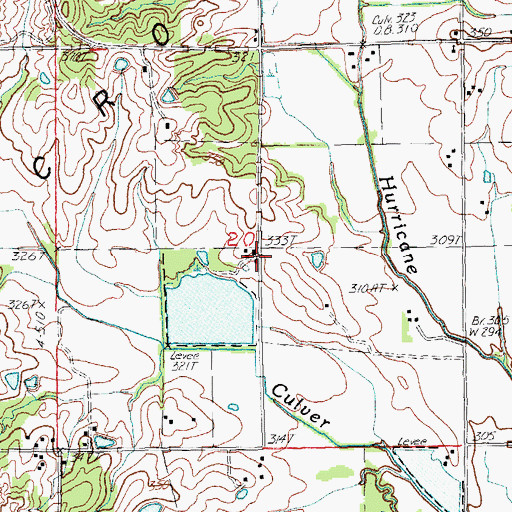 Topographic Map of Paris (historical), AR