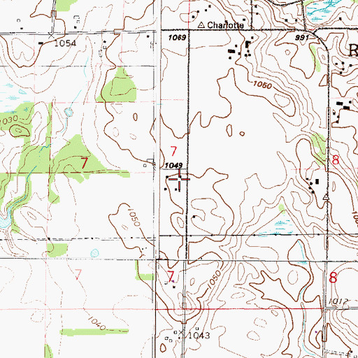 Topographic Map of North Rockford School, MN