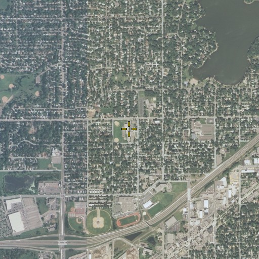 Aerial/Satellite Image of North School, MN