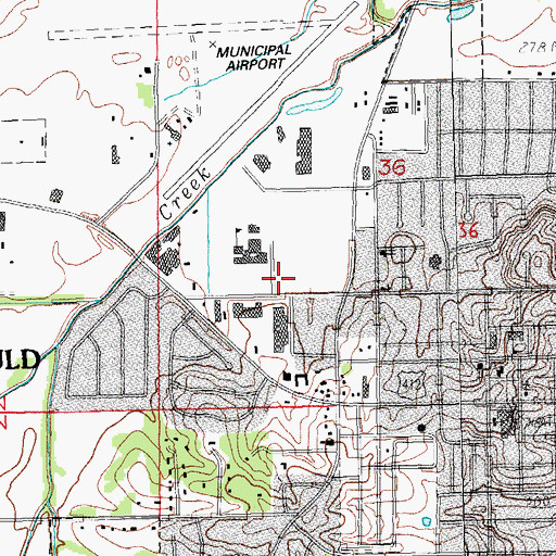 Topographic Map of Rotary Park, AR