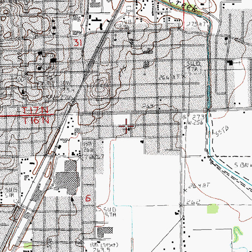 Topographic Map of True Holiness Church of God, AR