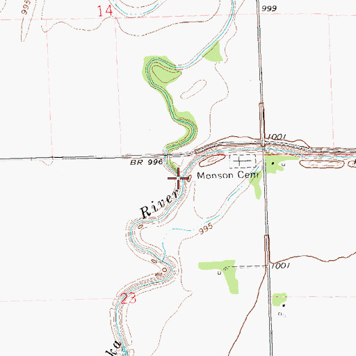 Topographic Map of Old Channel, MN