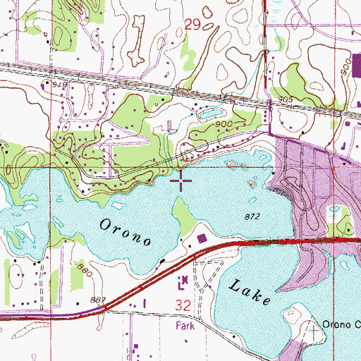 Topographic Map of Orono Lake, MN