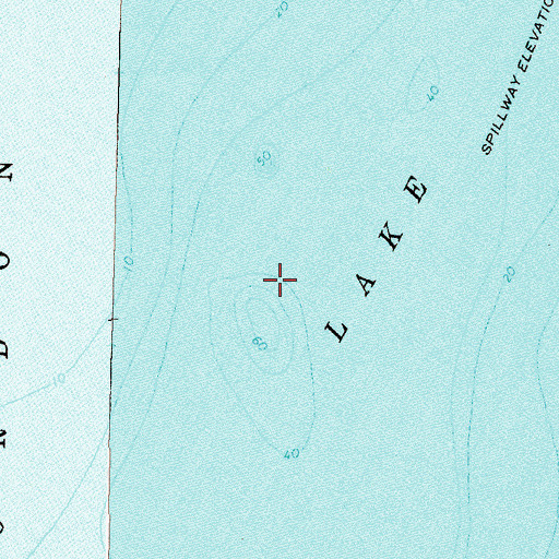 Topographic Map of Lake Osakis, MN