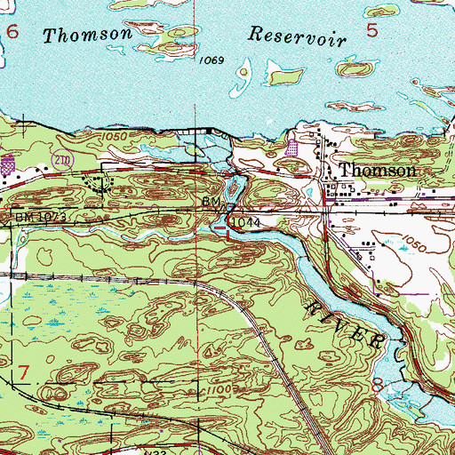 Topographic Map of Otter Creek, MN