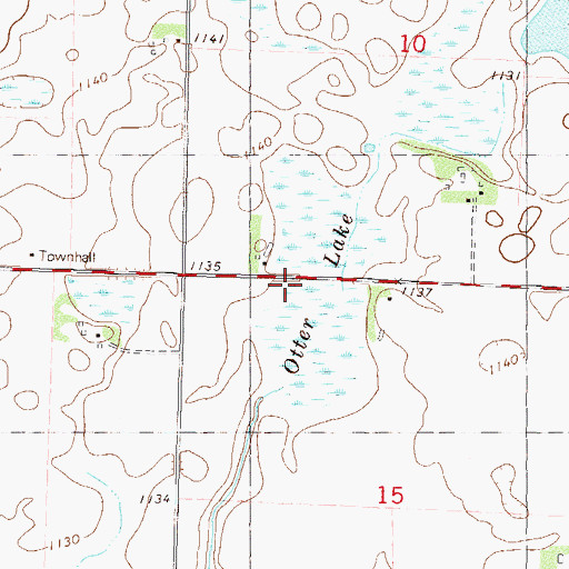 Topographic Map of Otter Lake, MN