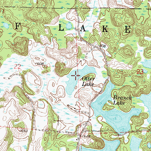 Topographic Map of Otter Lake, MN