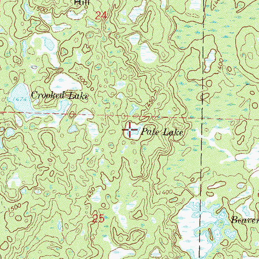 Topographic Map of Pale Lake, MN