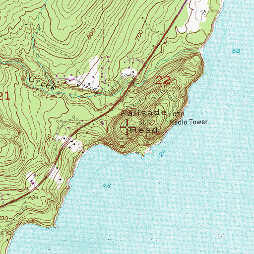 Topographic Map of Palisade Head, MN