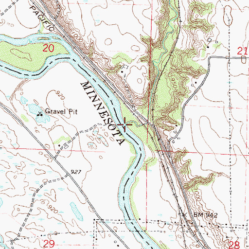 Topographic Map of Palmer Creek, MN