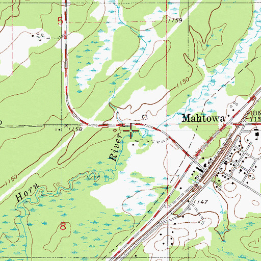 Topographic Map of Park Lake Creek, MN