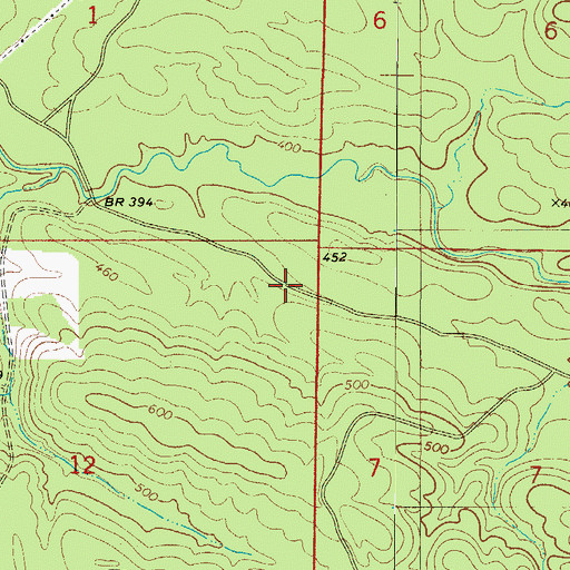 Topographic Map of Anderson (historical), AR