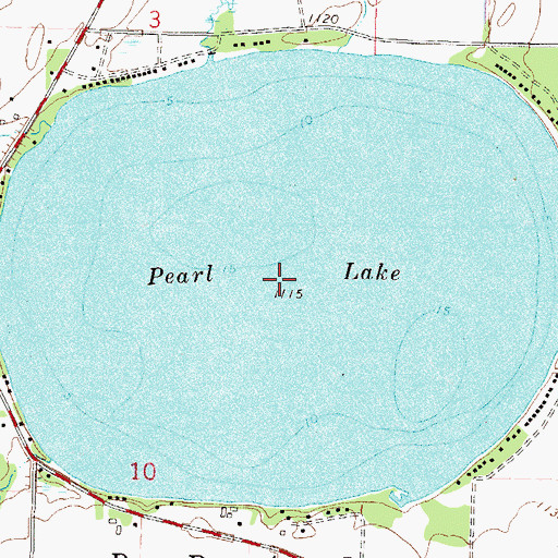 Topographic Map of Pearl Lake, MN