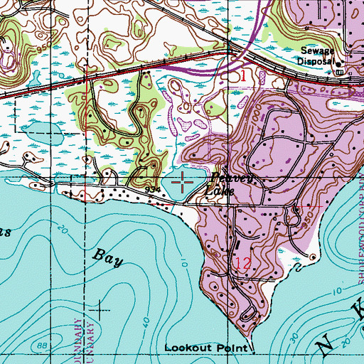 Topographic Map of Peavey Lake, MN