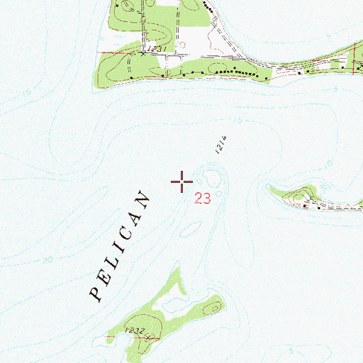 Topographic Map of Pelican Lake, MN