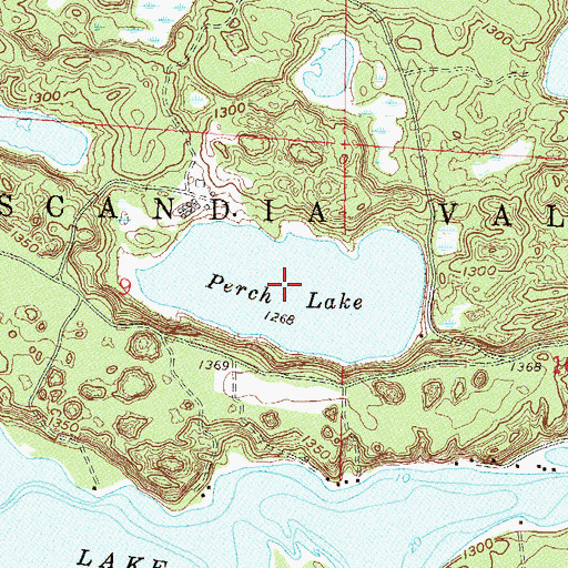 Topographic Map of Perch Lake, MN