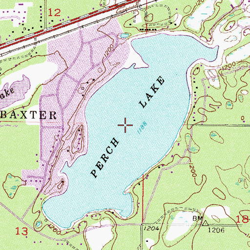 Topographic Map of Perch Lake, MN