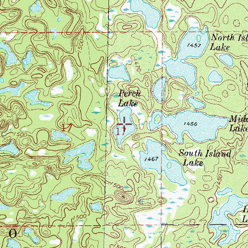 Topographic Map of Perch Lake, MN