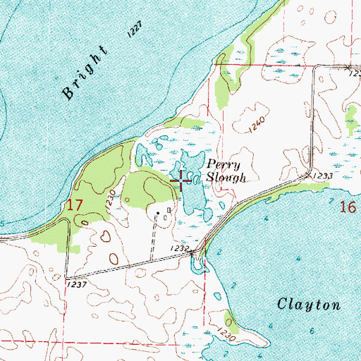 Topographic Map of Perry Slough, MN