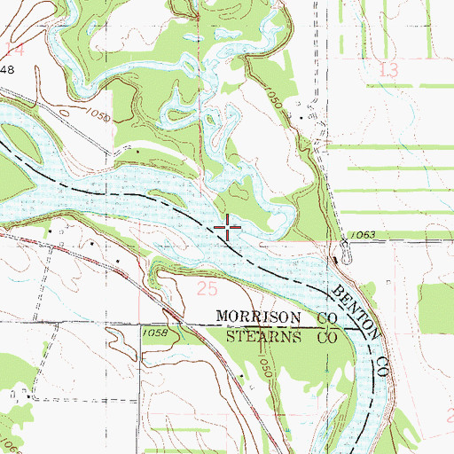Topographic Map of Platte River, MN