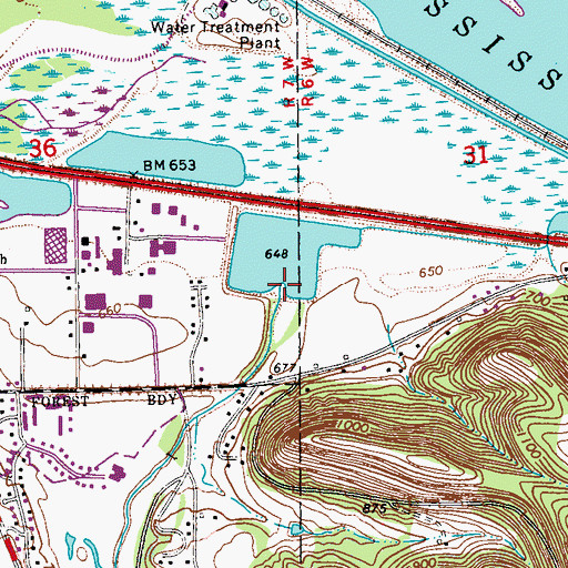 Topographic Map of Pleasant Valley Creek, MN