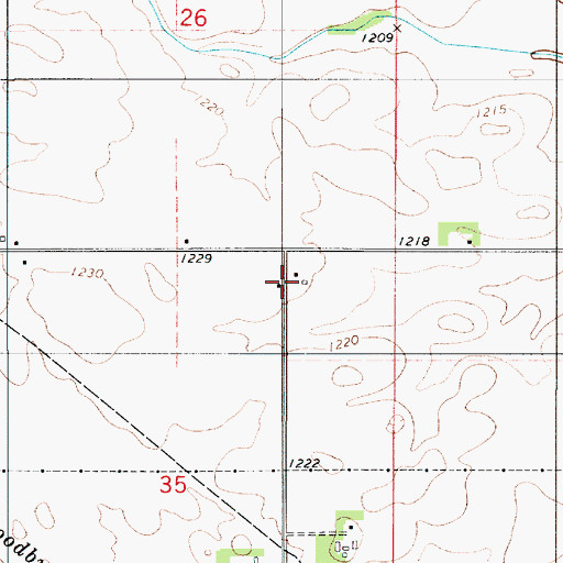 Topographic Map of Pleasant View School, MN