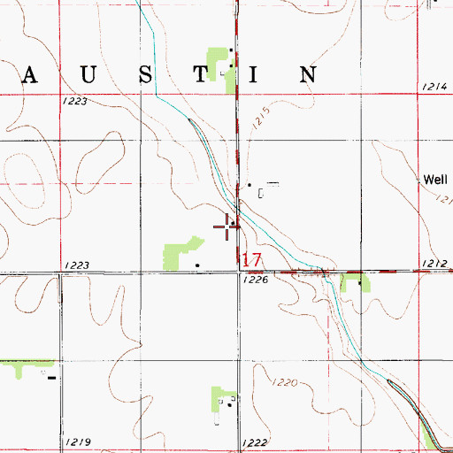 Topographic Map of Pleasant View School, MN