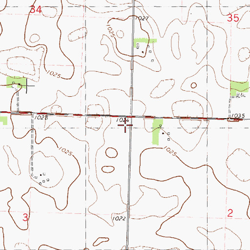 Topographic Map of Plymouth School, MN
