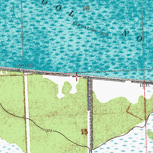 Topographic Map of Pool Number Two, MN