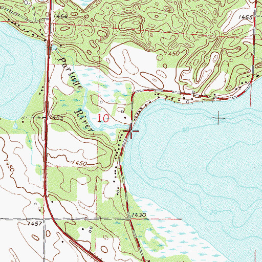 Topographic Map of Portage River, MN