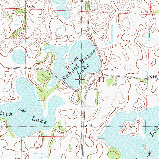 Topographic Map of Porter School, MN