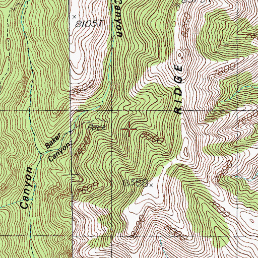 Topographic Map of Jones Ridge, AZ