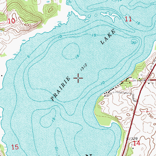 Topographic Map of Prairie Lake, MN