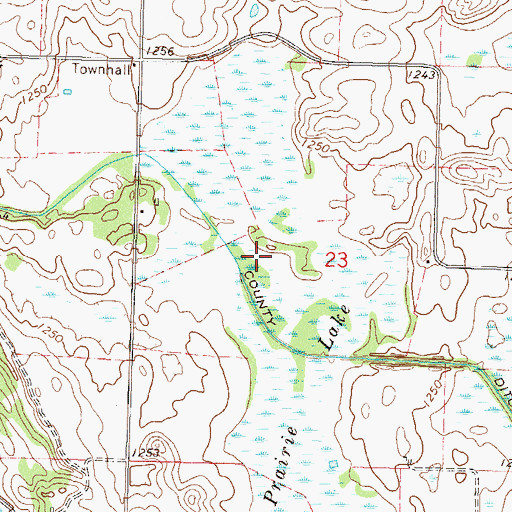 Topographic Map of Prairie Lake, MN