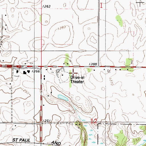 Topographic Map of Project School, MN