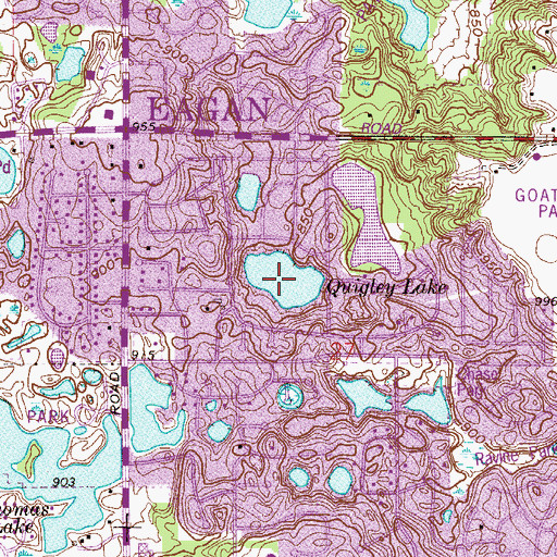 Topographic Map of Carlson Lake, MN