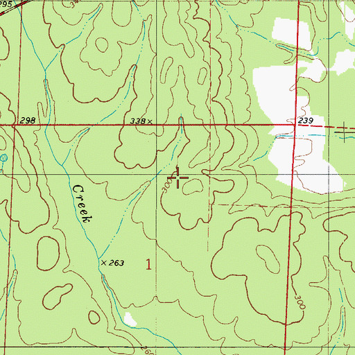 Topographic Map of Wimbley Cemetery, AR
