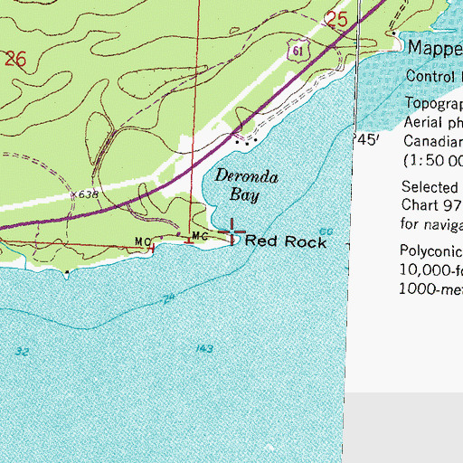 Topographic Map of Red Rock, MN