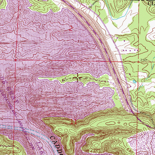 Topographic Map of Highway 7 Recreation Area, AR